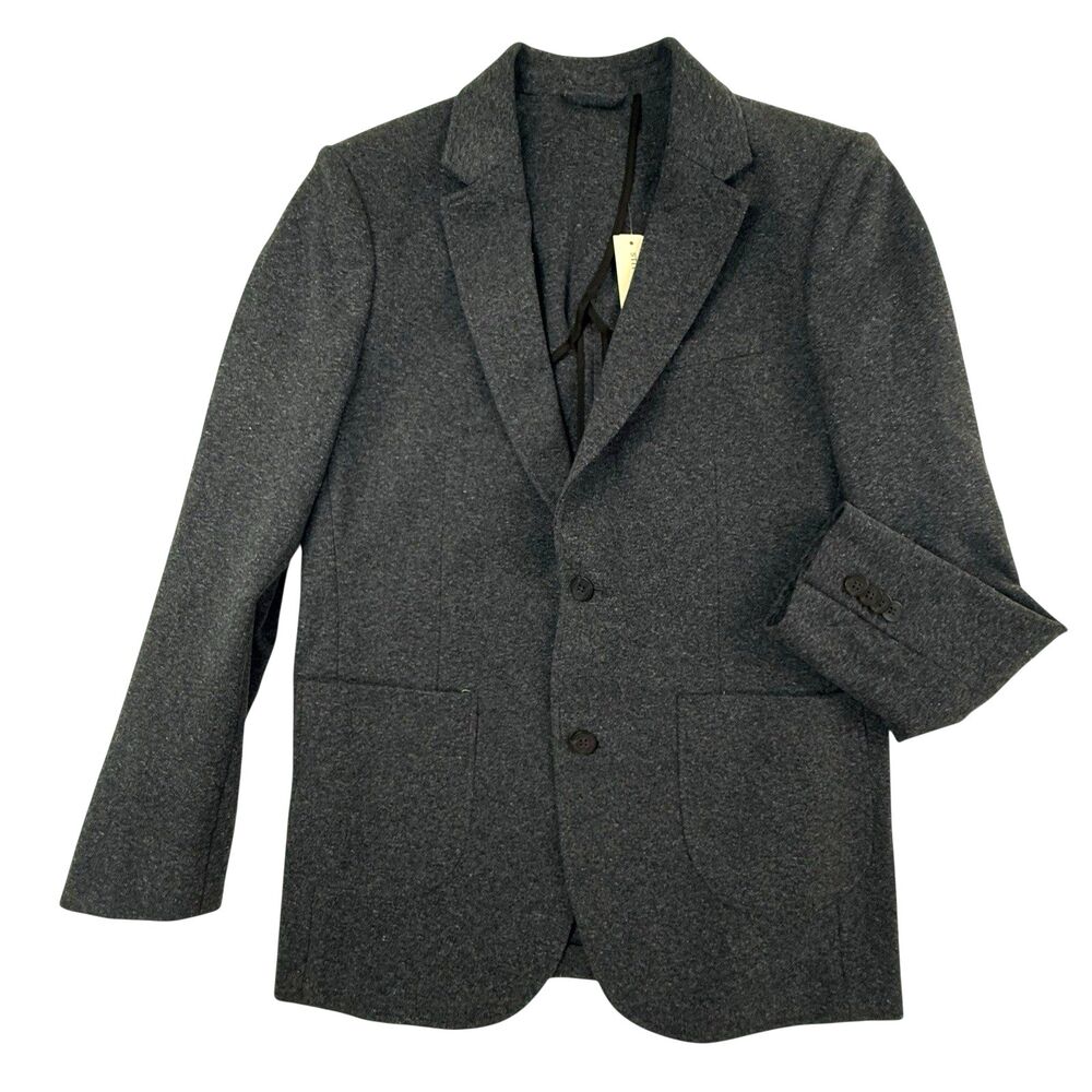 NEW Artefact Knit Blazer Heathered Blue Men Size Medium Jacket Academia Preppy